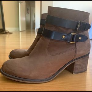 Franco Sarto brown booties from Nordstrom
